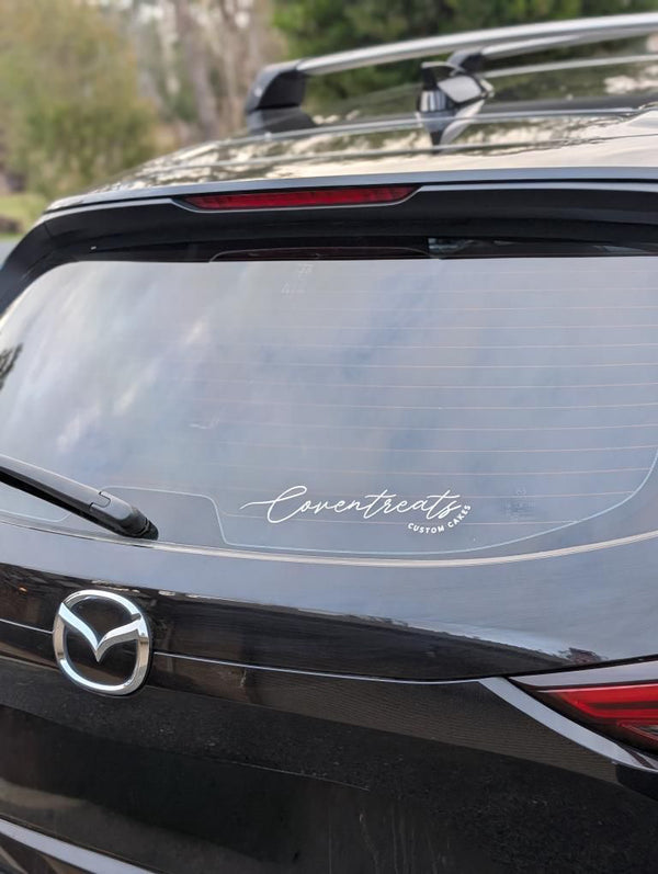 Custom Branded Car Window Decals | Removable Vinyl Sticker