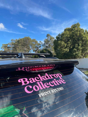 Custom Branded Car Window Decals | Removable Vinyl Sticker