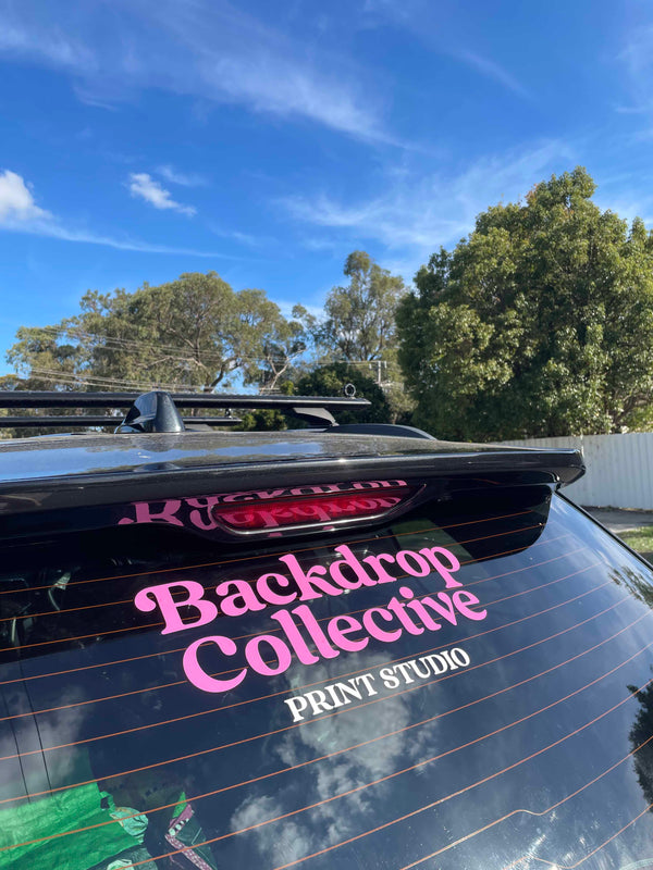 Custom Branded Car Window Decals | Removable Vinyl Sticker