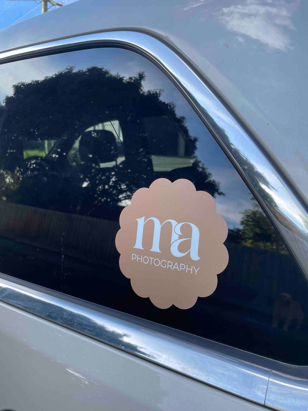 Custom Branded Car Window Decals | Removable Vinyl Sticker
