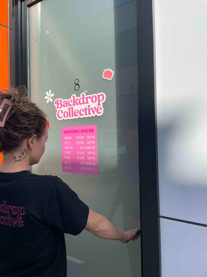 Shop Opening Hours Door Decals | Outdoor Removable Vinyl Stickers