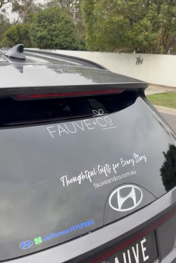 Custom Branded Car Window Decals | Removable Vinyl Sticker