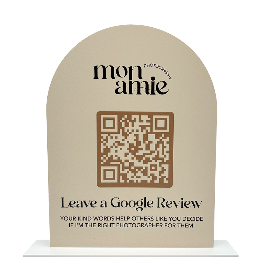 Business Reviews QR Code Acrylic Signs