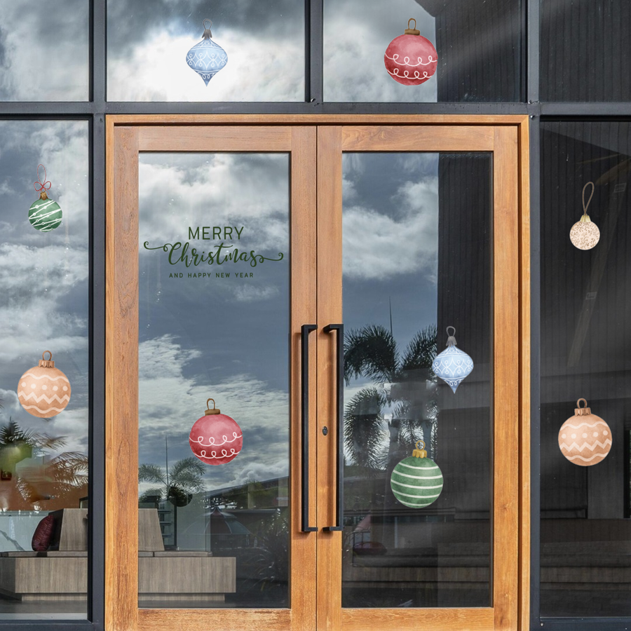 Christmas window decals