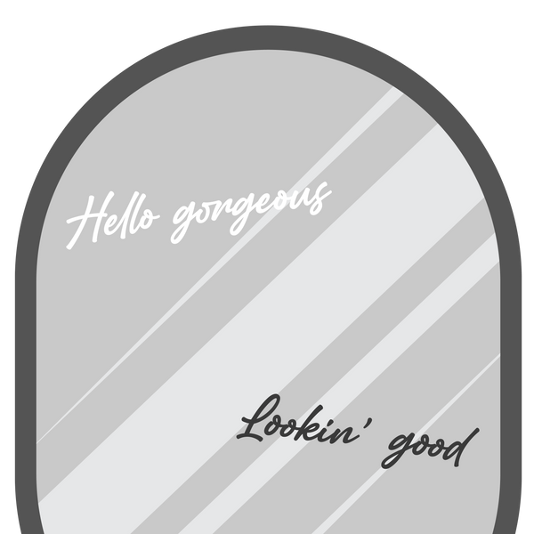 Affirmation Mirror Decals | Vinyl Stickers