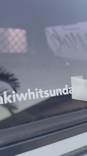 Instagram & Tiktok Handle Window Decals | Removable Vinyl Stickers