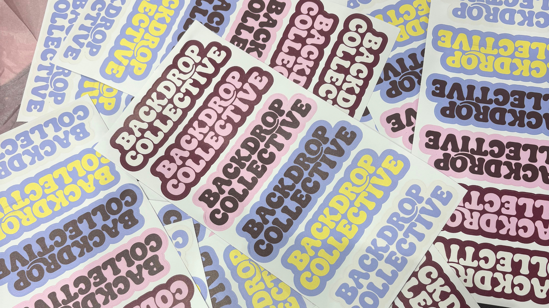 Backdrop Collective business rebrand new logo on shop door