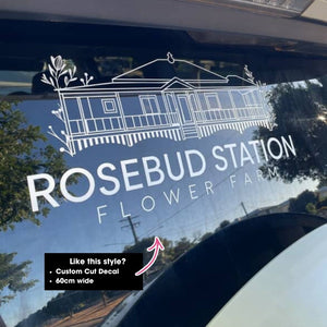 Custom Branded Car Window Decals | Removable Vinyl Sticker