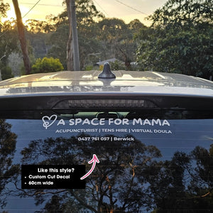 Custom Branded Car Window Decals | Removable Vinyl Sticker