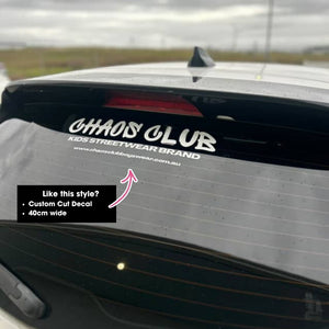 Custom Branded Car Window Decals | Removable Vinyl Sticker