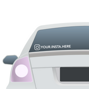 Instagram & Tiktok Handle Window Decals | Removal Vinyl Stickers