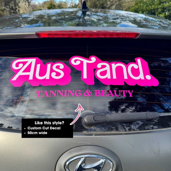 Custom Branded Car Window Decals | Removable Vinyl Sticker