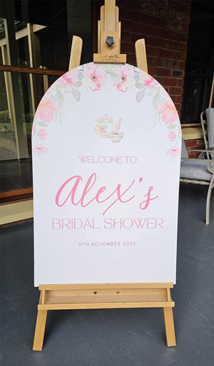 Custom 600mm x 900mm Large Acrylic Arch Sign