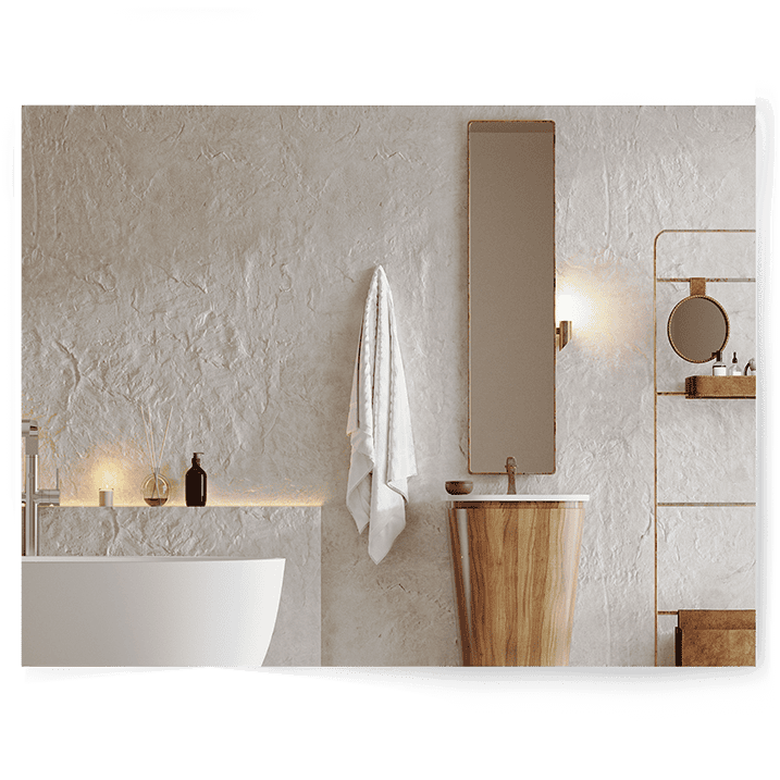 Luxe Bathroom | Single-sided Backdrop