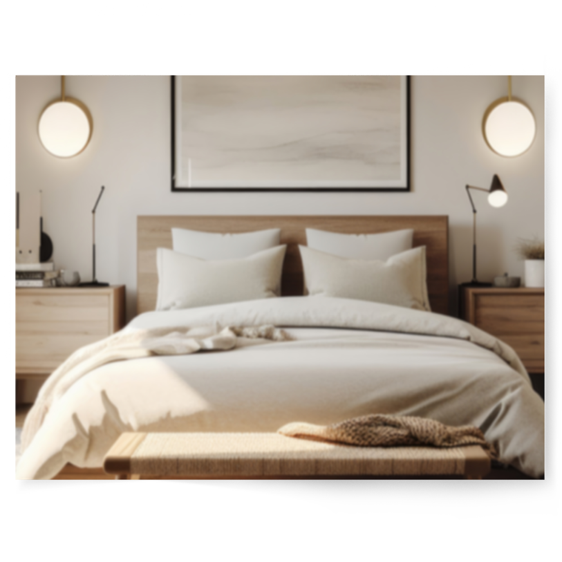 Cosy Bedroom Decor | Single-sided Backdrop