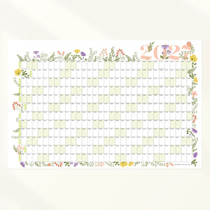 Botanical Laminated Wall Planner 2027 | Year Calendar