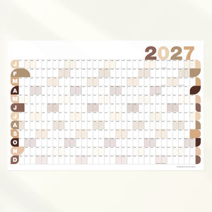 Bubble Laminated Wall Planner 2027 | Year Calendar