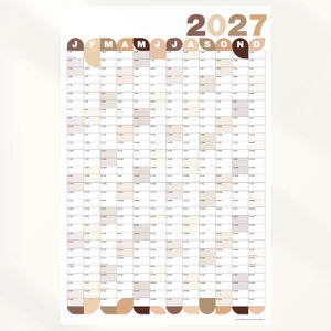 Bubble Laminated Wall Planner 2027 | Year Calendar