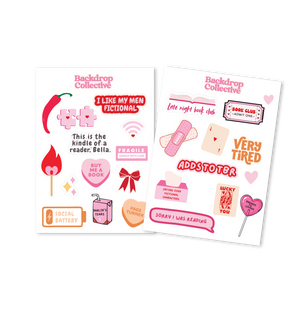 Mini Reusable Decal Packs | Book Lover Themed