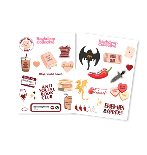 Mini Reusable Decal Packs | Book Lover Themed