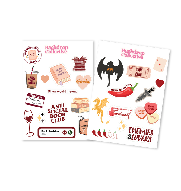 Mini Reusable Decal Packs | Bookish Themed