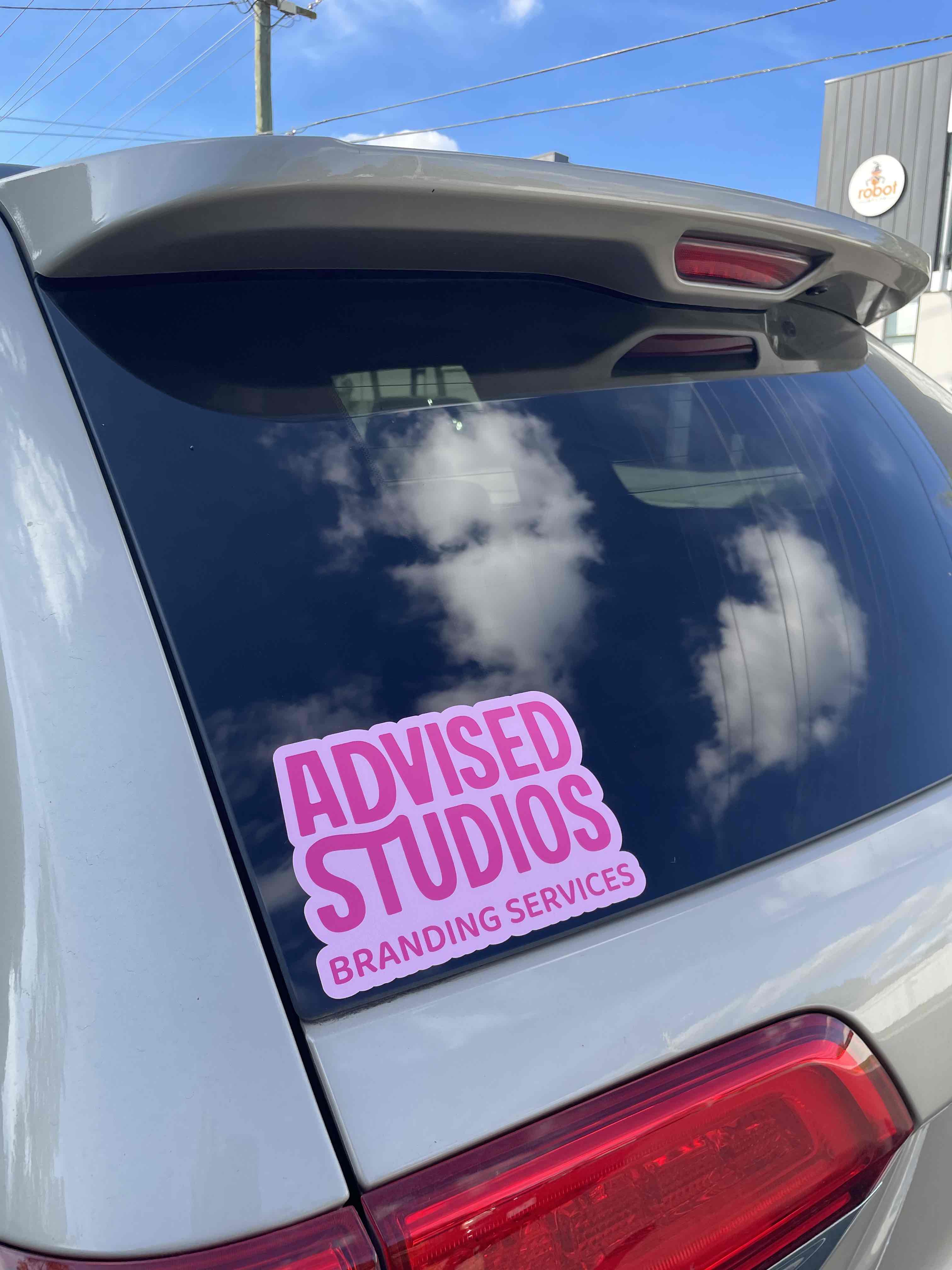 Custom Branded Car Window Decals | Removal Vinyl Stickers