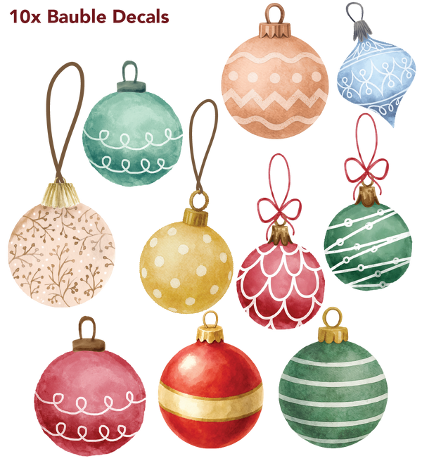 Christmas Decal Packs | Repositionable Window & Wall Decals