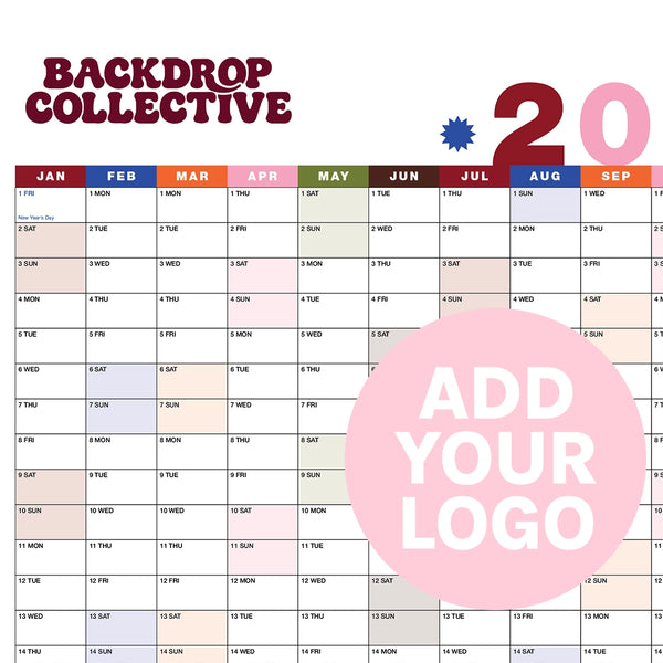 Classic Laminated Wall Planner 2027 | Year Calendar