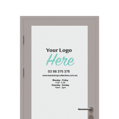 Shop Opening Hours Door Decals | Outdoor Removable Vinyl Stickers