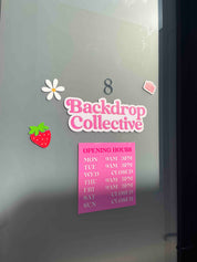 Shop Front Door Decals | Outdoor Removal Vinyl Stickers