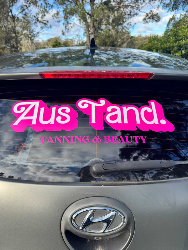 Custom Branded Car Window Decals | Removable Vinyl Sticker