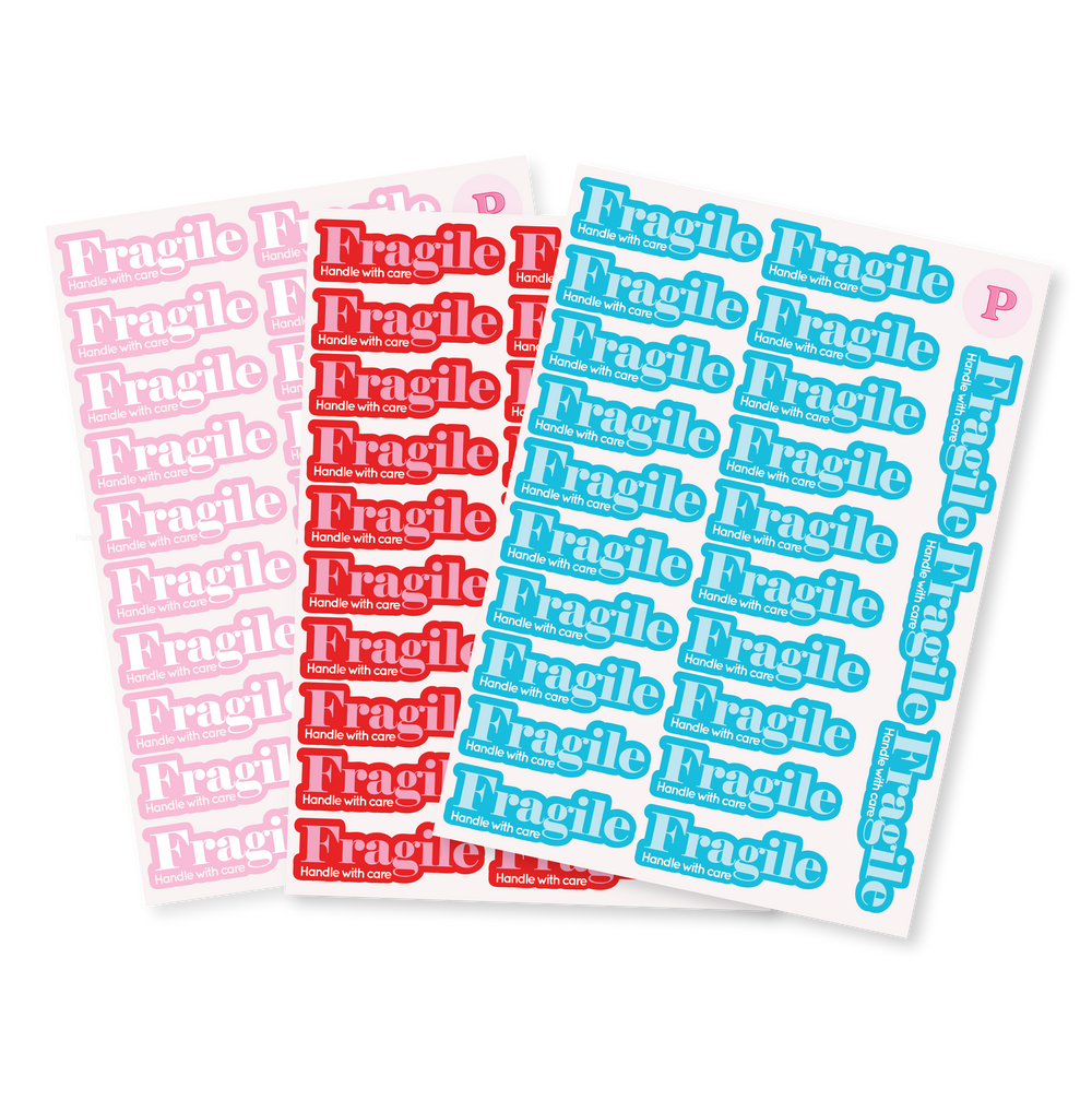Fragile Packaging Stickers | Handle With Care Shipping Labels