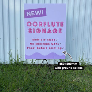 Custom Printed Corflute Signs