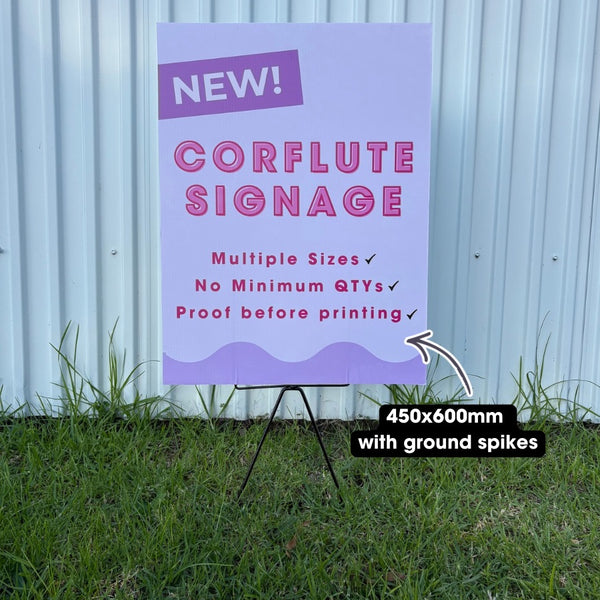 Custom Printed Corflute Signs