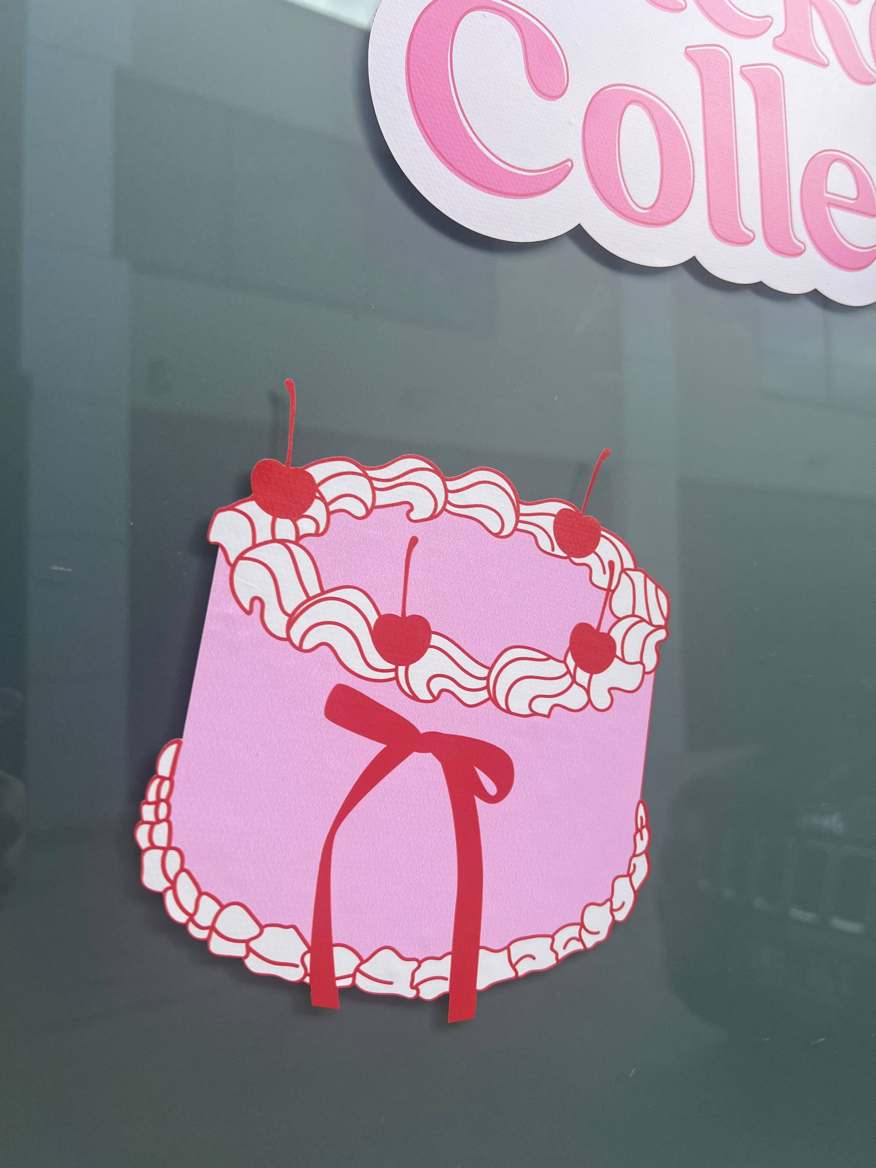 Vintage Cake Stickers | Reusable Decals