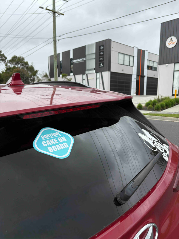 Cake On Board | Reusable Car Decals