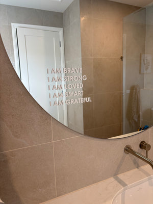 Affimation Mirror Decals | Vinyl Stickers