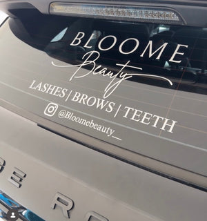 Instagram & Tiktok Handle Window Decals | Removable Vinyl Stickers