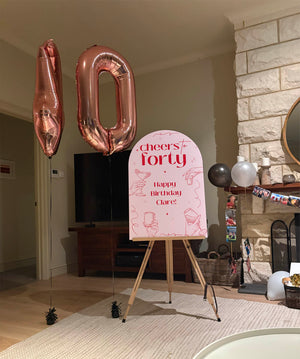 Custom 600mm x 900mm Large Acrylic Arch Sign