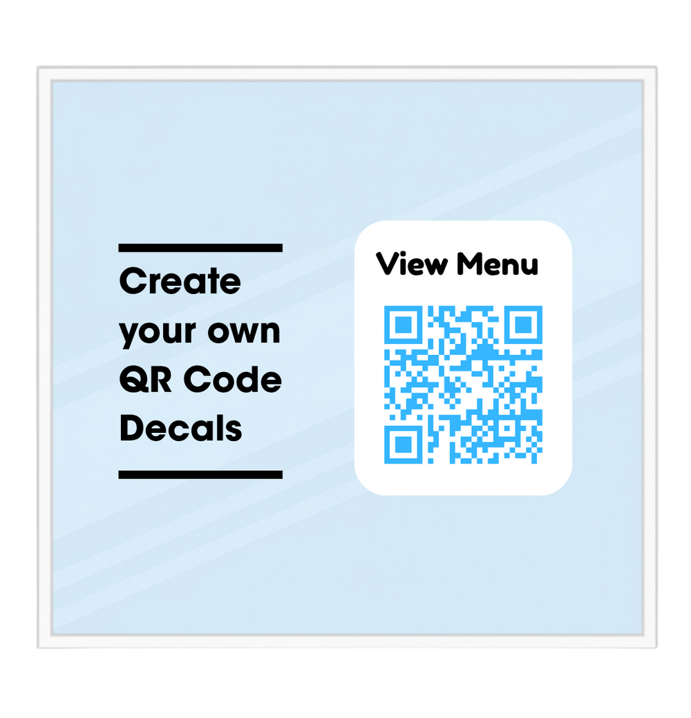 Custom QR Code Decals | Scannable Vinyl Stickers for Business