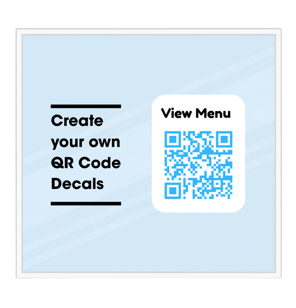 Custom QR Code Decals | Scannable Vinyl Stickers for Business