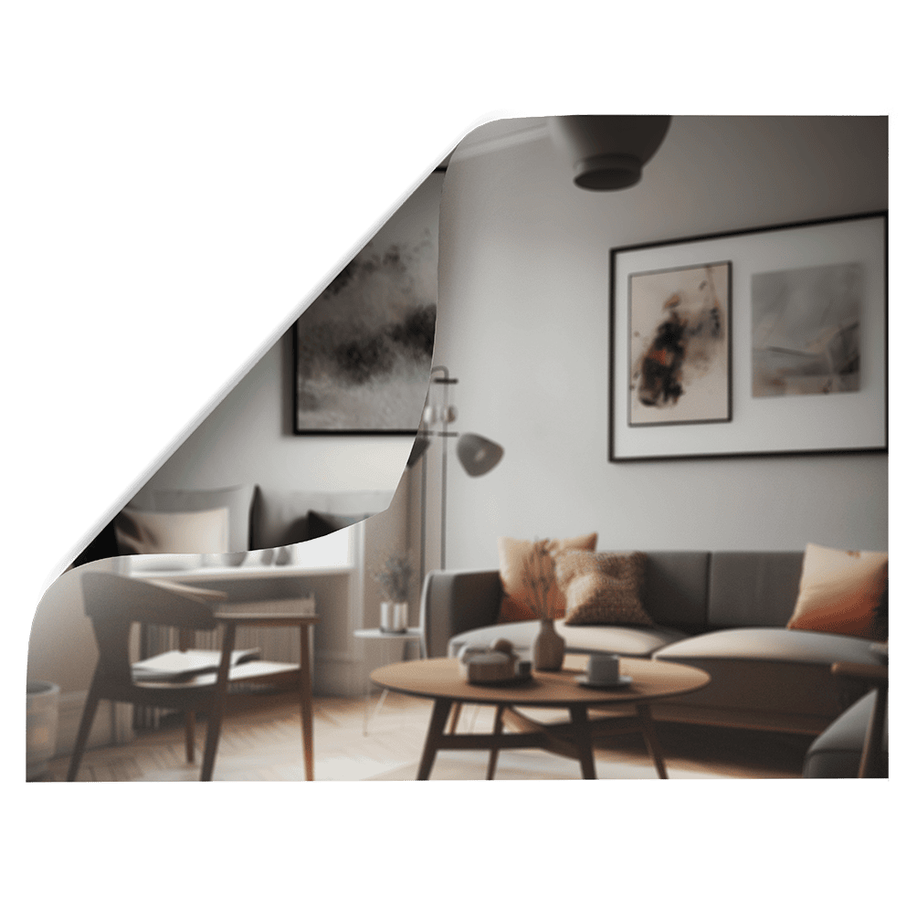 Stylish Living Room | Double-sided Backdrop