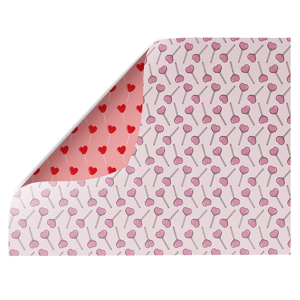 Heart Lollipop - Textured, Double-sided Photography Backdrop