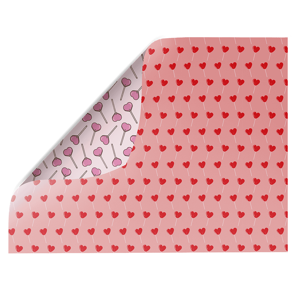 Heart Lollipop - Textured, Double-sided Photography Backdrop