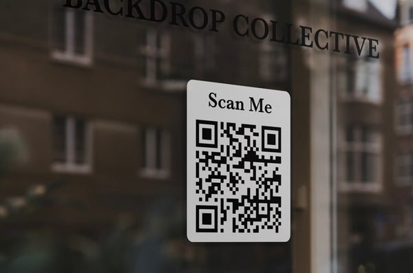 Custom QR Code Decals | Scannable Vinyl Stickers for Business