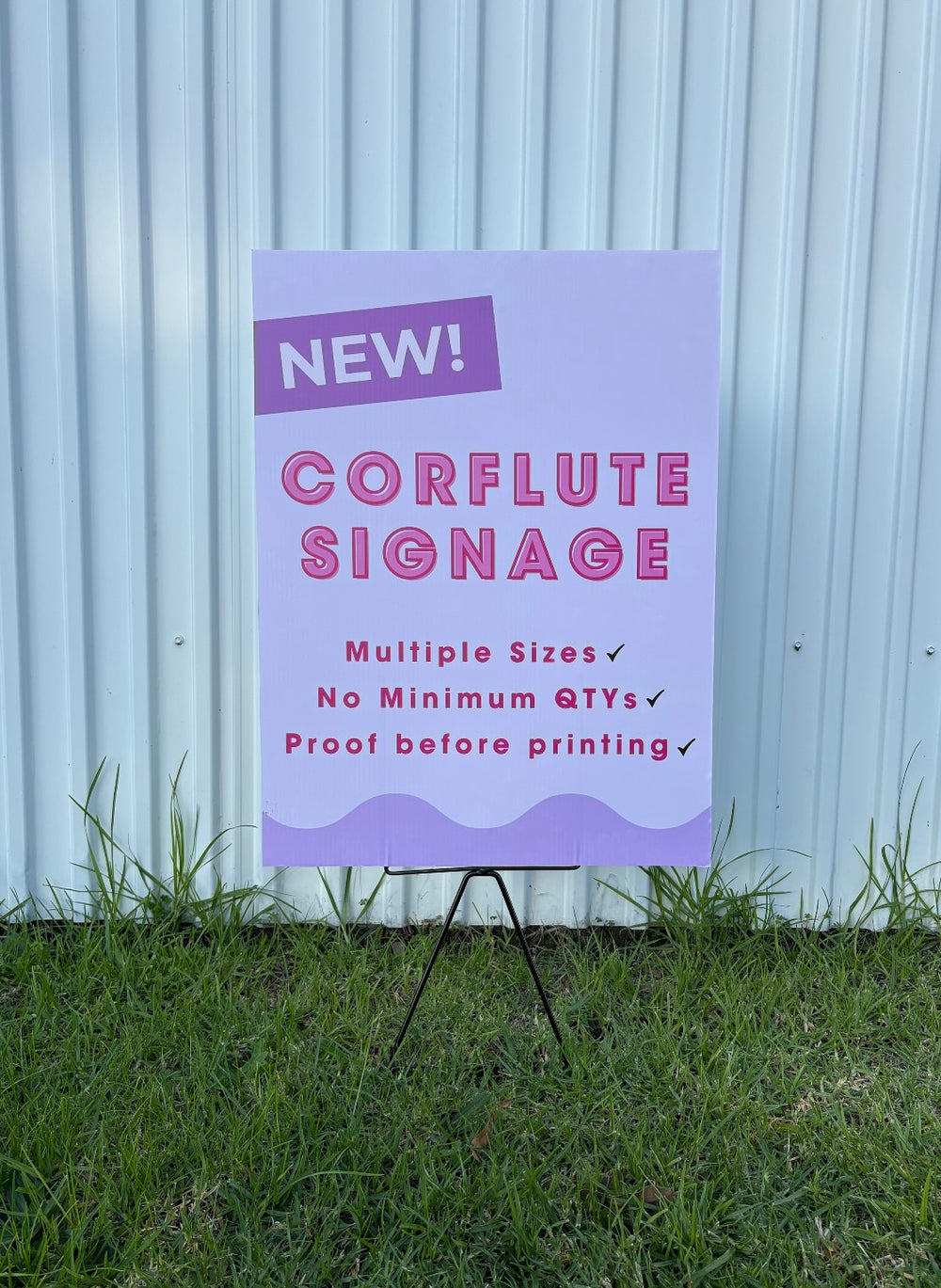 Custom Printed Corflute Signs