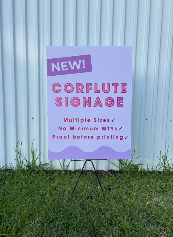 Custom Printed Corflute Signs