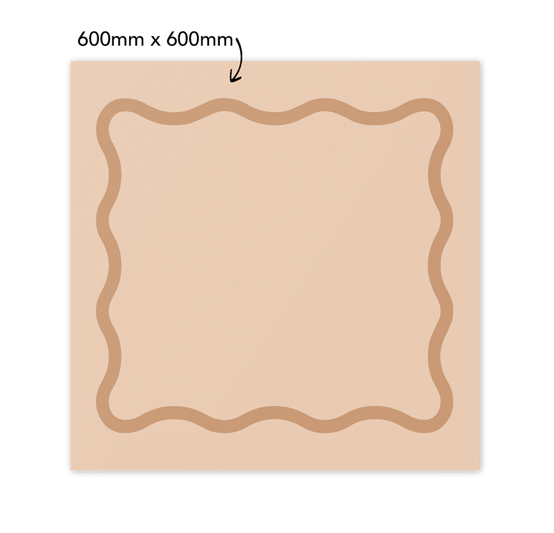 Wavy Border | Single-sided Backdrop