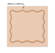 Wavy Border | Single-sided Backdrop