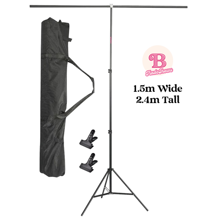 Model T Backdrop T Backdrop Stand | 1.5m x 2.5m – Backdrop Collective
